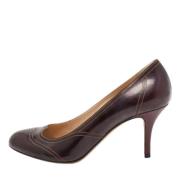 Pre-owned Leather heels Fendi Vintage , Brown , Dames