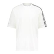 Logo Streep T-Shirt Y-3 , White , Heren