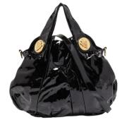 Pre-owned Leather handbags Gucci Vintage , Black , Dames