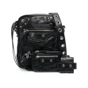 Le Cagole Messenger Tas - Zwart Balenciaga , Black , Heren