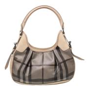 Pre-owned Leather handbags Burberry Vintage , Beige , Dames