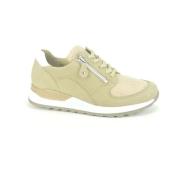 Stretch Runner Sneakers voor Vrouwen Waldläufer , Beige , Dames