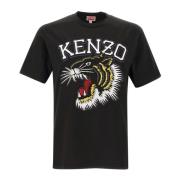 Zwarte T-shirts en Polos uit Parijs Kenzo , Black , Heren
