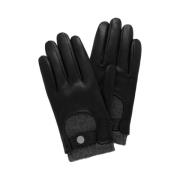 Heren Biker Handschoenen, Zwart Nappa Mulberry , Black , Heren