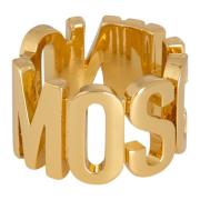 Eenvoudige Logo Ring Moschino , Yellow , Dames