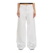 Wijde Pijp Twill Jeans Haikure , White , Dames