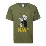 Militair Groen Katoenen T-Shirt Wild Donkey , Green , Heren