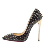 Pre-owned Leather heels Christian Louboutin Pre-owned , Black , Dames