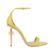 Gele Sandalen voor Vrouwen Elisabetta Franchi , Yellow , Dames