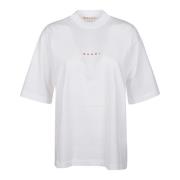 Witte Lily T-Shirt Marni , White , Dames