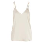 Elegant V-Neck Top Marc Cain , Gray , Dames