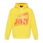 Bedrukte hoodie Dsquared2 , Yellow , Heren