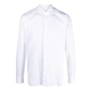 Verrijk je formele garderobe met een wit katoenen overhemd Tagliatore ...