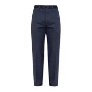 Gestreepte plooivoorpantalon Etro , Blue , Heren