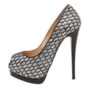 Pre-owned Lace heels Giuseppe Zanotti Pre-owned , Black , Dames