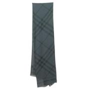 Pre-owned Silk scarves Burberry Vintage , Gray , Dames
