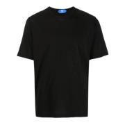 Zwart T-shirt met jersey textuur Kired , Black , Heren