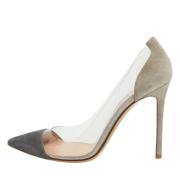 Pre-owned Suede heels Gianvito Rossi Pre-owned , Gray , Dames