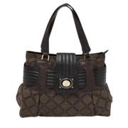 Pre-owned Fabric totes Versace Pre-owned , Brown , Dames