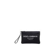 Zwarte Katoen Elastan Tassen Dolce & Gabbana , Black , Heren