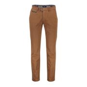 Bruine Katoenen Chino Broek Gardeur , Brown , Heren