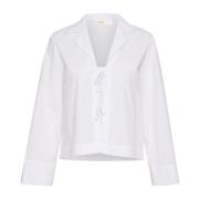Cropped Shirt Blouse InWear , White , Dames