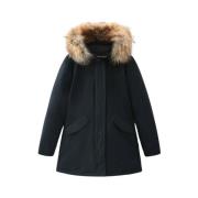 Ramar Arctic Parka met Afneembare Bontkraag Woolrich , Blue , Dames