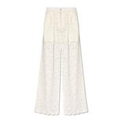 Openwork broek Dolce & Gabbana , White , Dames