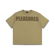 Bruine Uitbreidbare Zwaargewicht Shirt Pleasures , Green , Heren