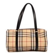 Pre-owned Canvas handbags Burberry Vintage , Beige , Dames