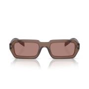 Prada Dames Onregelmatige Zonnebril Prada , Brown , Dames