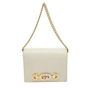 Pre-owned Leather wallets Gucci Vintage , White , Dames