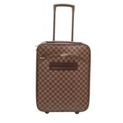 Pre-owned Leather travel-bags Louis Vuitton Vintage , Brown , Dames