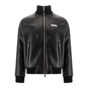 Zwart Aw23 Polyester Blend Jas Dsquared2 , Black , Heren