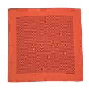 Pre-owned Silk scarves Hermès Vintage , Orange , Dames