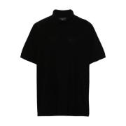 Zwart Polo Shirt met Logo Print Y-3 , Black , Heren