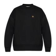 Sweatshirt met logo Palm Angels , Black , Heren