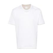 Italiaans Katoenen T-Shirt Eleventy , White , Heren