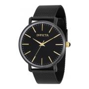 Angel Quartz Horloge - Zwarte Wijzerplaat Invicta Watches , Black , Da...