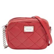 Pre-owned Leather shoulder-bags Michael Kors Pre-owned , Red , Dames