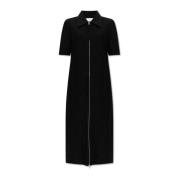 Gestructureerde jurk Jil Sander , Black , Dames