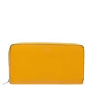 Pre-owned Leather wallets Celine Vintage , Yellow , Dames