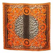 Pre-owned Silk scarves Versace Pre-owned , Orange , Dames