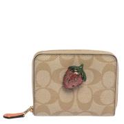 Pre-owned Coated canvas wallets Coach Pre-owned , Beige , Dames