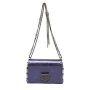 Pre-owned Leather shoulder-bags Jimmy Choo Pre-owned , Blue , Dames