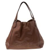 Pre-owned Leather handbags Coach Pre-owned , Brown , Dames