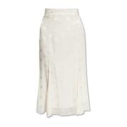 Rok met logo Dolce & Gabbana , Beige , Dames