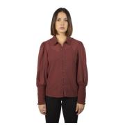 Gerecycled polyester dameshemd Only , Red , Dames
