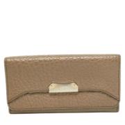 Pre-owned Leather wallets Burberry Vintage , Beige , Dames