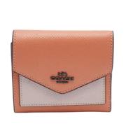 Pre-owned Leather wallets Coach Pre-owned , Orange , Dames